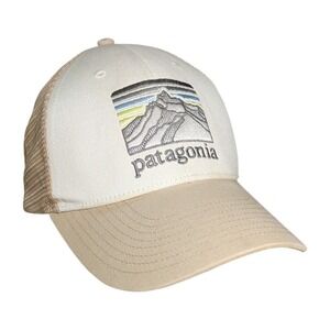 Patagonia Hat Mens Snapback Trucker Cap Mesh Mountain Logo Gorpcore Gorp Preppy